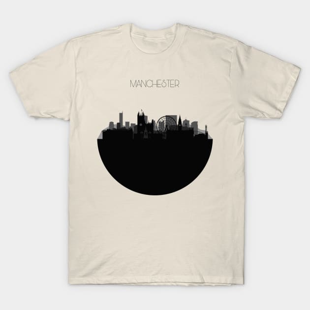 Manchester Skyline T-Shirt by inspirowl